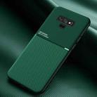 For Samsung Galaxy Note9 Classic Tilt Strip Grain Magnetic Shockproof PC + TPU Case(Green) - 1