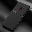 For Samsung Galaxy S9+ Classic Tilt Strip Grain Magnetic Shockproof PC + TPU Case(Black) - 1