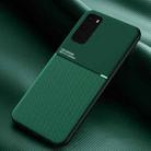 For Samsung Galaxy S20 Classic Tilt Strip Grain Magnetic Shockproof PC + TPU Case(Green) - 1