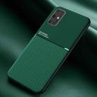 For Samsung Galaxy S20+ Classic Tilt Strip Grain Magnetic Shockproof PC + TPU Case(Green) - 1