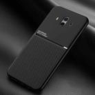 For Huawei Mate 10 Classic Tilt Strip Grain Magnetic Shockproof PC + TPU Case(Black) - 1