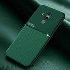 For Huawei Mate 10 Pro Classic Tilt Strip Grain Magnetic Shockproof PC + TPU Case(Green) - 1