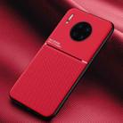 For Huawei Mate 30 Pro Classic Tilt Strip Grain Magnetic Shockproof PC + TPU Case(Red) - 1