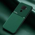 For Huawei Nova 5i Pro Classic Tilt Strip Grain Magnetic Shockproof PC + TPU Case(Green) - 1