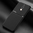 For Huawei Maimang 6 Classic Tilt Strip Grain Magnetic Shockproof PC + TPU Case(Black) - 1