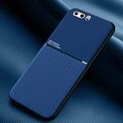 For Huawei Honor 9 Classic Tilt Strip Grain Magnetic Shockproof PC + TPU Case(Blue) - 1