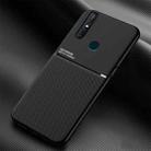 For vivo S1 Classic Tilt Strip Grain Magnetic Shockproof PC + TPU Case(Black) - 1