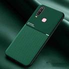 For vivo U10 / U3x Classic Tilt Strip Grain Magnetic Shockproof PC + TPU Case(Green) - 1