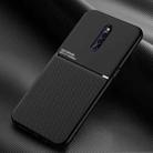 For vivo X27 Pro Classic Tilt Strip Grain Magnetic Shockproof PC + TPU Case(Black) - 1