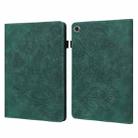 For Lenovo Tab M10 Plus Peacock Embossed Pattern TPU + PU Horizontal Flip Leather Case with Holder & Card Slots & Wallet & Sleep / Wake-up Function(Green) - 1