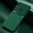 For Xiaomi Redmi Note 7 Classic Tilt Strip Grain Magnetic Shockproof PC + TPU Case(Green) - 1