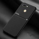 For Xiaomi Mi 8 Lite Classic Tilt Strip Grain Magnetic Shockproof PC + TPU Case(Black) - 1