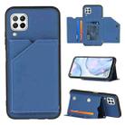 For Huawei P40 Lite & Nova 6 SE Skin Feel PU + TPU + PC Back Cover Shockproof Case with Card Slots & Holder & Photo Frame(Royal Blue) - 1