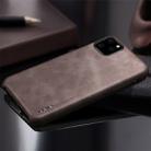 For iPhone 11 Pro Max X-level Vintage Series Cowboy Texture Flexible Leather Case(Coffee) - 1