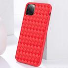 For iPhone 11 Pro JOYROOM Milan Series Weave Plaid Texture TPU Protective Case(Red) - 1