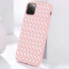 For iPhone 11 Pro JOYROOM Milan Series Weave Plaid Texture TPU Protective Case(Pink) - 1