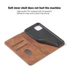 For iPhone 12 mini Skin-feel Calfskin Texture Magnetic Dual-Fold Horizontal Flip Leather Case with Holder & Card Slots & Wallet (Brown) - 7