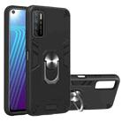 For Infinix Note 7 Lite Armour Series PC + TPU Protective Case with Ring Holder(Black) - 1