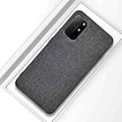 For OnePlus 8T Shockproof Cloth Texture PC + TPU Protective Case(Silver Ash) - 1