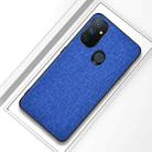 For OnePlus Nord N100 Shockproof Cloth Texture PC + TPU Protective Case(Style Blue) - 1