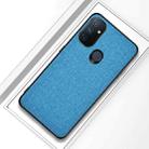 For OnePlus Nord N100 Shockproof Cloth Texture PC + TPU Protective Case(Blue) - 1