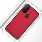 For OnePlus Nord N100 Shockproof Cloth Texture PC + TPU Protective Case(Red) - 1