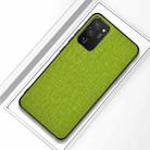 For Samsung Galaxy S21 Ultra 5G Shockproof Cloth Texture PC + TPU Protective Case(Gree) - 1