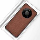 For Huawei Mate 40 Pro Shockproof Cloth Texture PC + TPU Protective Case(Brown) - 1