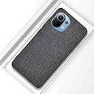 For Xiaomi Mi 11 Shockproof Cloth Texture PC + TPU Protective Case(Silver Ash) - 1