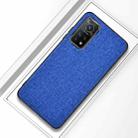 For Xiaomi Mi 10T 5G Shockproof Cloth Texture PC + TPU Protective Case(Style Blue) - 1