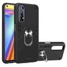 For OPPO Realme 7 / Narzo 20 Pro Armour Series PC + TPU Protective Case with Ring Holder(Black) - 1