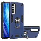 For OPPO Reno4 Pro Armour Series PC + TPU Protective Case with Ring Holder(Royal Blue) - 1