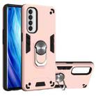 For OPPO Reno4 Pro Armour Series PC + TPU Protective Case with Ring Holder(Rose Gold) - 1
