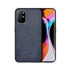For OnePlus 8T Shockproof Splicing PU + Cloth Protective Case(Stitching Black) - 1