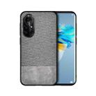 For Huawei Nova 8 Pro 5G Shockproof Splicing PU + Cloth Protective Case(Stitching Gray) - 1