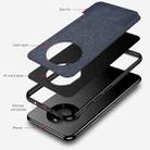 For Huawei Mate 40 Pro Shockproof Splicing PU + Cloth Protective Case(Classical Gray) - 5