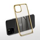 For iPhone 11 Pro Max X-level Original Series Transparent Ultra-thin TPU Case(Gold) - 1