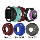 For Garmin Fenix 5S Solid Color Silicone Watch Protective Case(Grey) - 6