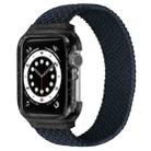Weave Wrist Strap Watch Bands with Frame For Apple Watch Series 8&7 41mm / SE 2&6&SE&5&4 40mm / 3&2&1 38mm, Length:150mm(Charcoal) - 1