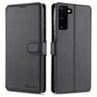 For Samsung Galaxy S21+ 5G AZNS Calf Texture Horizontal Flip Leather Case with Holder & Card Slots & Wallet & Photo Frame(Black) - 1