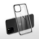 For iPhone 11 Pro Max X-level Dawn Series Transparent Ultra-thin TPU Case(Black) - 1