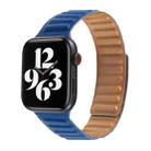 Loop Leather Watch Band For Apple Watch Series 7 41mm / 6 & SE & 5 & 4 40mm / 3 & 2 & 1 38mm(Midnight Blue) - 1