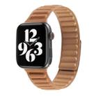 Loop Leather Watch Band For Apple Watch Series 7 45mm / 6 & SE & 5 & 4 44mm / 3 & 2 & 1 42mm(Brown) - 1
