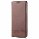 For Oppo Reno5 Pro 5G AZNS Magnetic Calf Texture Horizontal Flip Leather Case with Card Slots & Holder & Wallet(Dark Brown) - 1