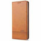 For Oppo Reno5 Pro 5G AZNS Magnetic Calf Texture Horizontal Flip Leather Case with Card Slots & Holder & Wallet(Light Brown) - 1