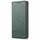 For Oppo Reno5 Pro 5G AZNS Magnetic Calf Texture Horizontal Flip Leather Case with Card Slots & Holder & Wallet(Dark Green) - 1