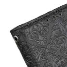 For OnePlus Nord European Floral Embossed Copper Buckle Horizontal Flip PU Leather Case with Holder & Card Slots & Wallet & Photo Frame(Black) - 9