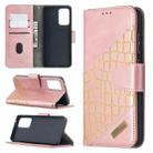 For Samsung Galaxy A52 5G Matching Color Crocodile Texture Horizontal Flip PU Leather Case with Wallet & Holder & Card Slots(Rose Gold) - 1