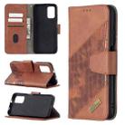 For Xiaomi Poco M3 Matching Color Crocodile Texture Horizontal Flip PU Leather Case with Wallet & Holder & Card Slots(Brown) - 1