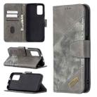 For Xiaomi Poco M3 Matching Color Crocodile Texture Horizontal Flip PU Leather Case with Wallet & Holder & Card Slots(Grey) - 1